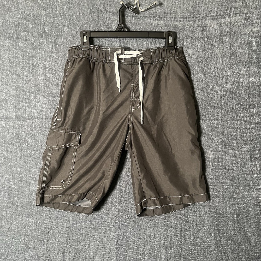 St. John's Bay Men's Swim Trunks Size Small Brown Board Shorts